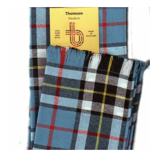 Scarf Clan Thomson Modern Tartan Scottish Wool Plaid  image {1}