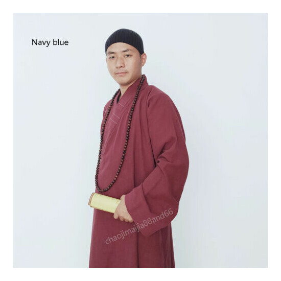 100% Cotton Buddhist Monk Meditation Cap Shaolin KungFu Martial arts Knitted Hat image {5}