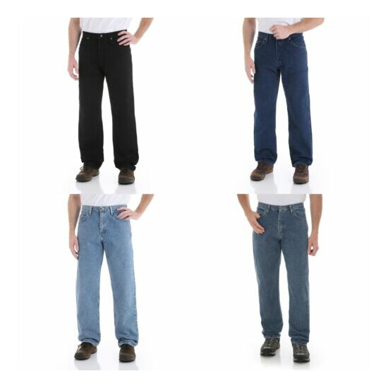 New Wrangler Five Star Relaxed Fit Jeans All Men`s Sizes Four Colors Available image {3}