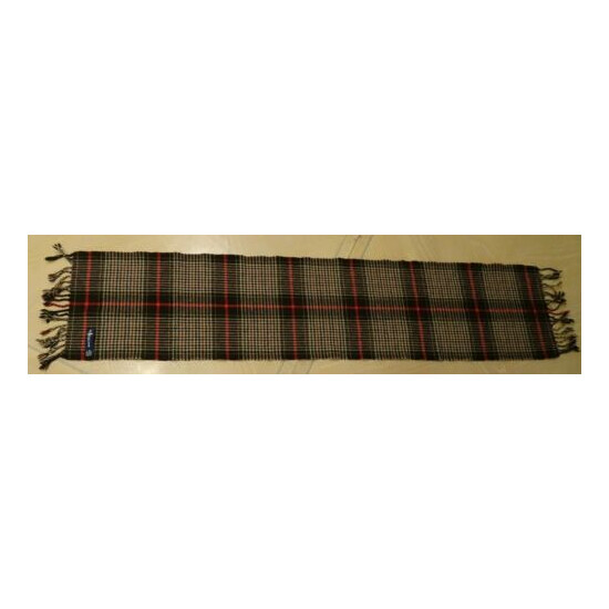 Ralph Lauren Polo 100% Laine Wool made In England Plaid Scarf  image {1}