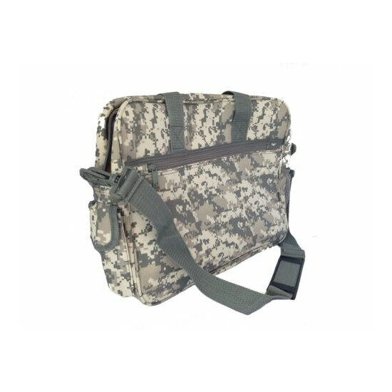 Deluxe Digital Gray Camouflage Portfolio Laptop Bag Case, Tablet Messenger Bag image {1}
