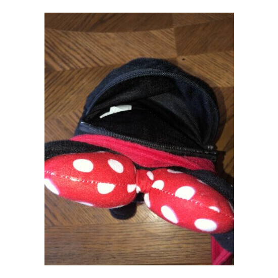 Minnie Mouse Head Plush Purse Girls Handbag Disney Authentic Shoulder Bag image {4}