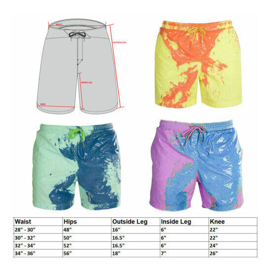 Men Summer Beach Sport Shorts Swimming Swimwear Trunks Board Pants Color Change image {2}
