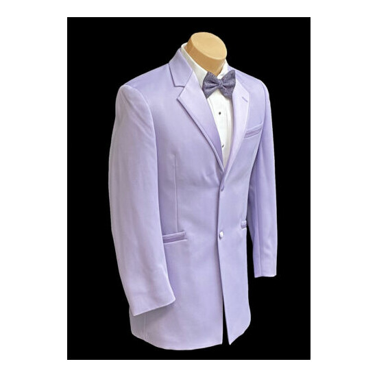 Men's Andrew Fezza Lavender Purple Tuxedo Jacket Retro Spring Wedding Prom 37L image {3}