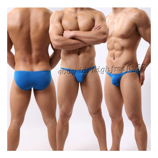 Men Bikini Swimwear Swimsuit Beachwear Underwear Smooth & Thin Mini Swim Briefs image {3}