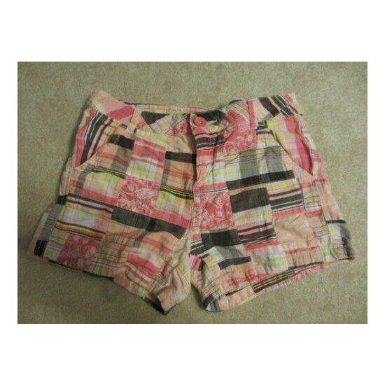SHORTS - Justice - Pink Patchwork - Girl's - Sz 14 image {1}