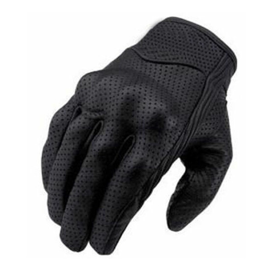 NEW SHORT STYLE PREMIUM A GRADE PERFORATED SUMMER MOTORCYCLE GLOVES size S-3XL image {1}