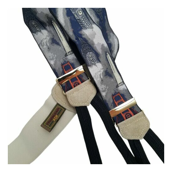Trafalgar Limited Ed Suspenders Braces Golden Gate Big Ben Empire State Space Ne image {1}
