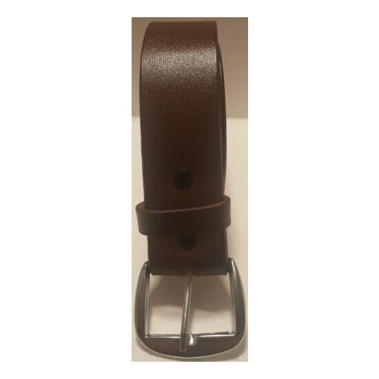 Men's Leather Heavy Duty Work Belt -Brown 43mm Cinto de Trabajo Anca de Potro image {3}