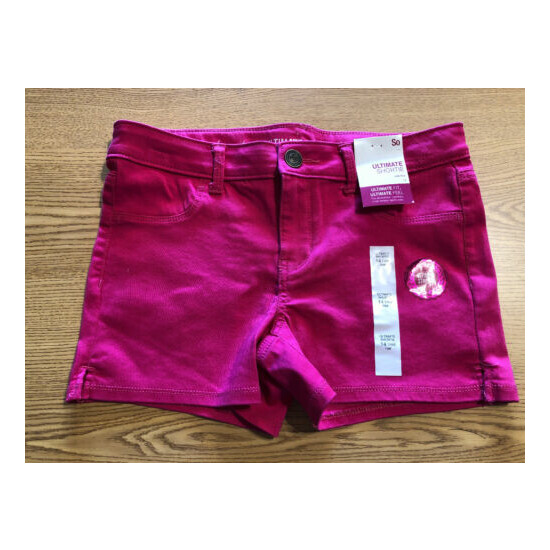 SO Girls PINK ULTIMATE SHORTIE SHORTS 16 Mid Rise Retail $20 (s-blk-10-11) image {1}