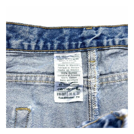 Carhartt Tapered Jeans | Vintage 90s Retro Designer Workwear Denim Trousers VTG image {2}