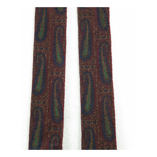 Rare! MARTIN DINGMAN Suspenders Braces,brass hardware paisley,logo $89 image {1}