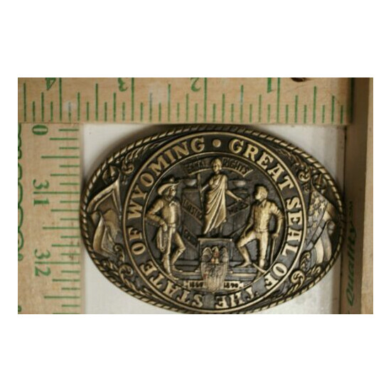 TONY LAMA THE GREAT STATE WYOMING FIRST EDITION BUCKLE image {1}
