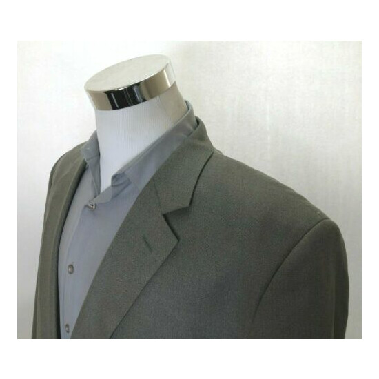 Joseph Feiss Light Gray Beige Speckled Sport Coat 2 Button Silk Wool Mens 48R image {1}