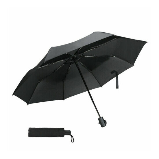 42" Large Umbrella Men/Women Three Folding Anti-UV Windproof Big Rain Umbrella image {7}