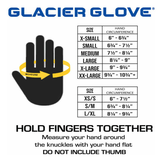 Glacier Glove Waterproof Slit Finger Pro Angler Gloves - Black Thumb {4}