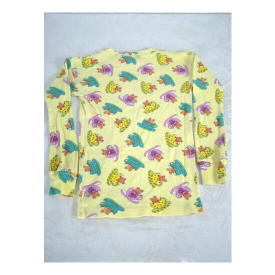 Bullfrogs and Butterflys Yellow Mouse Teacup Sleep Top Girls Youth Size 7 image {4}