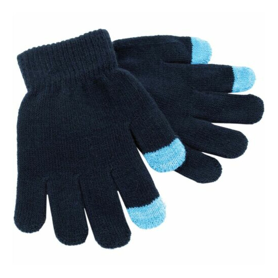 RJM Kids Knitted Touch Screen Phone Gloves image {2}