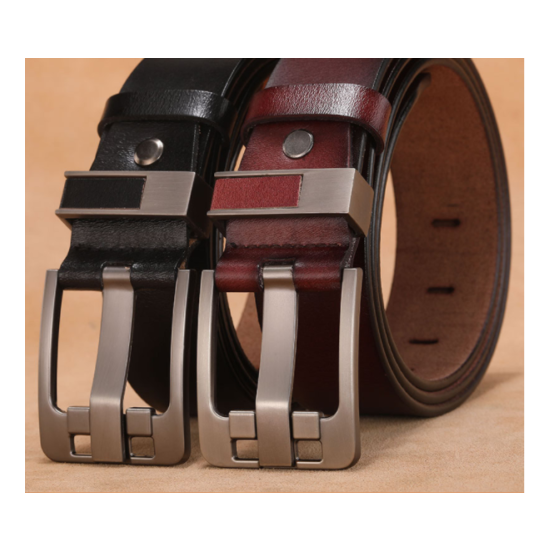2022 Genuine Leather Belt Men 105cm /120cm Large Size Luxury Designer Belts Men  image {1}