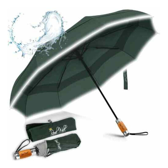 Royal Walk Umbrella Windproof Double Vented Travel Umbrella with Teflon 103cm image {1}