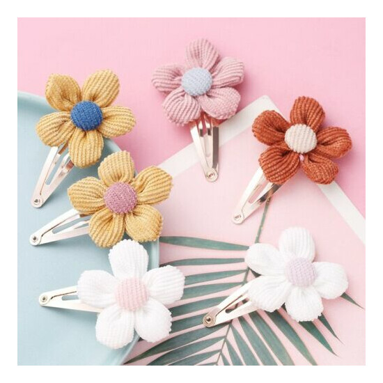1 Flower Baby Girl Hair Clips Princess Kids Barrettes Hairpins Hair Accessories image {1}