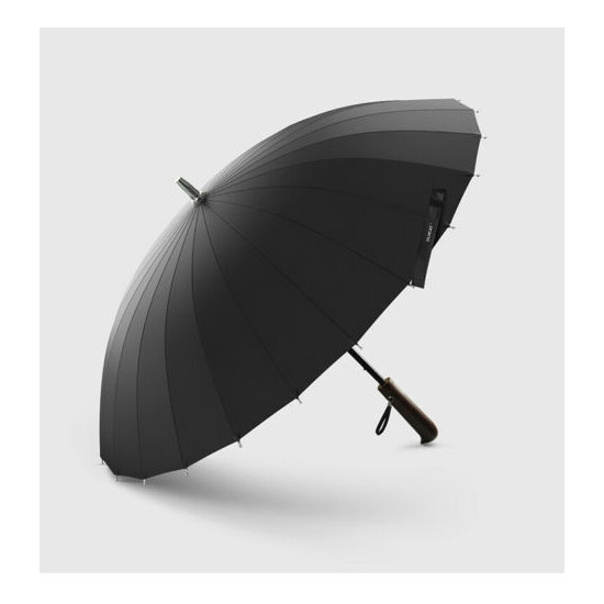 Rain Umbrella Quality Strong Windproof Frame Business Style Foldable Men Women image {1}