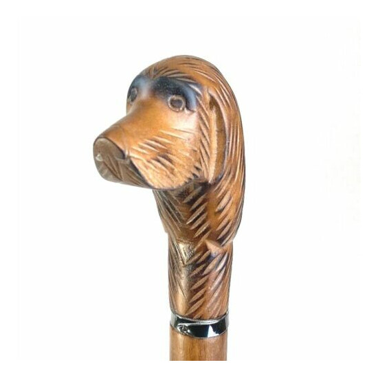 Imported Italian Dog Shape Replacement Handle for Umbrellas or Walking Stick  image {1}