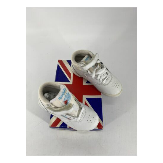 RARE Deadstock Reebok Kids Toddler Reebok Classic Shoes Sneaker White Size 8.5 image {2}