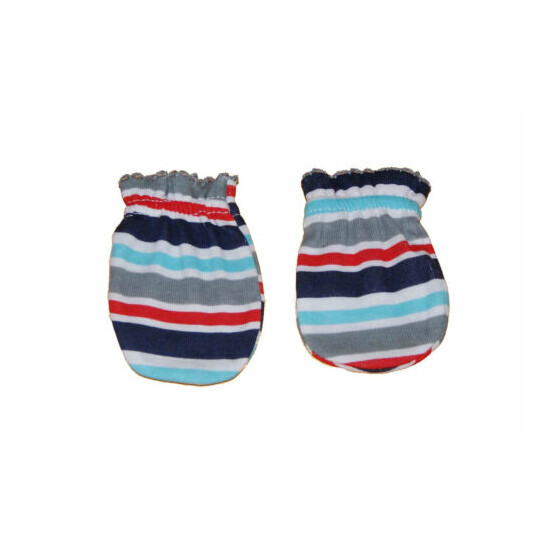 6 Pairs Newborn Baby/infant Anti-scratch Cotton Mittens Gloves---Stria image {2}