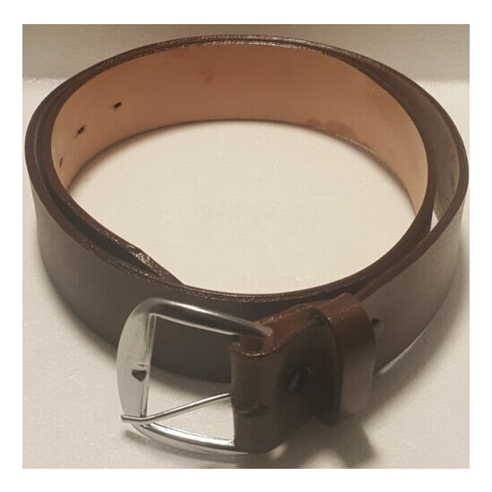 Men's Leather Heavy Duty Work Belt -Brown 43mm Cinto de Trabajo Anca de Potro image {2}