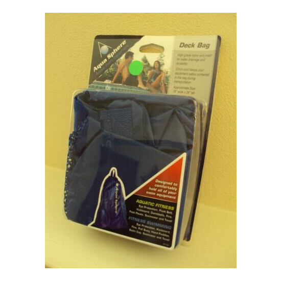 Large Aqua Sphere Active Swim Equipment Deck Bag Mesh Nylon 18" x 24" Backpack  image {1}