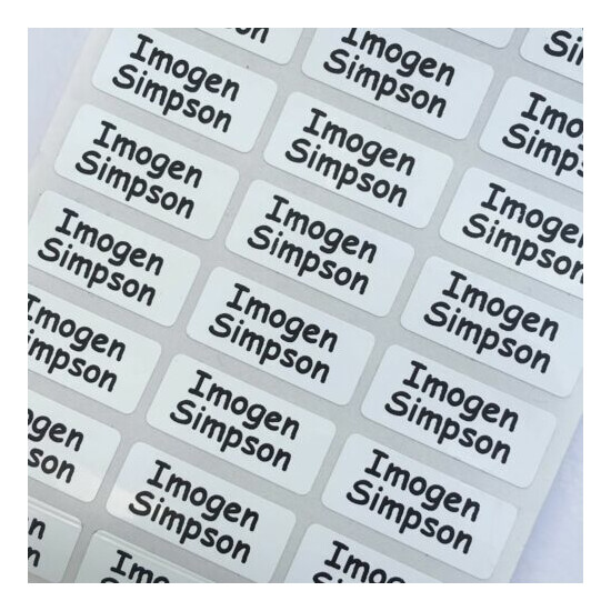 UltraStick™ Waterproof Printed Labels - Name tags to stick in to garment labels image {2}