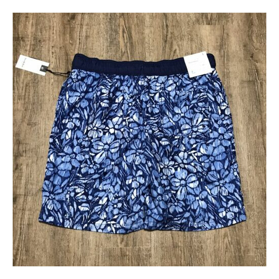 Goodfellow Sz L NWT Board Shorts Swimsuit ~ Blue ~ UPF 50+ ~ Stretchy Waist image {4}