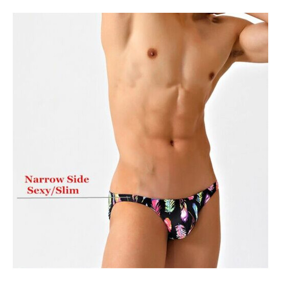 Men Swim Briefs Low Waist Beach Bikini Swimsuit Bathing Suit Gay Trunks Shorts image {2}