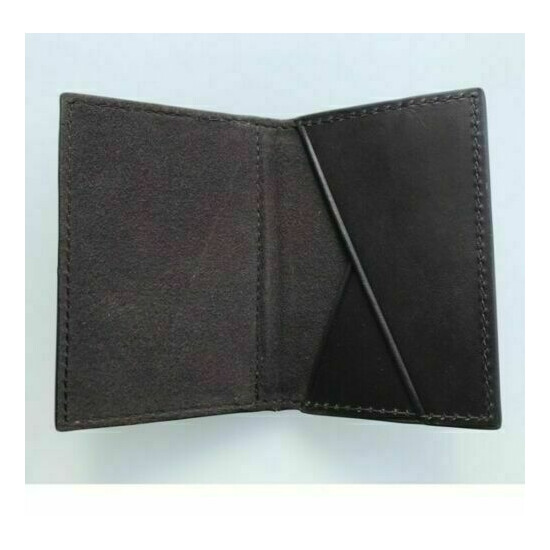 New Dror for Tumi black or Etro brown Merkin leather business card holder case  image {3}