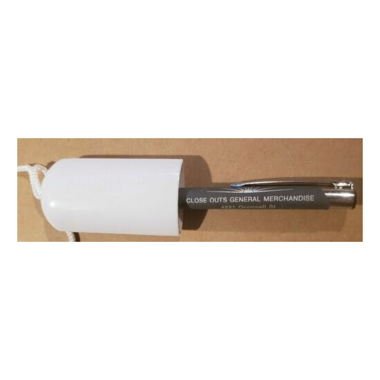 Pen Holder Lanyard White Durable. Holds Pencils, Markers, Highlighters. image {1}
