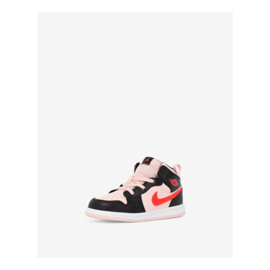 NEW Nike Air Jordan 1 Mid TD Toddler Atmosphere Black Pink 640735 604 - SIZE 6C  image {2}