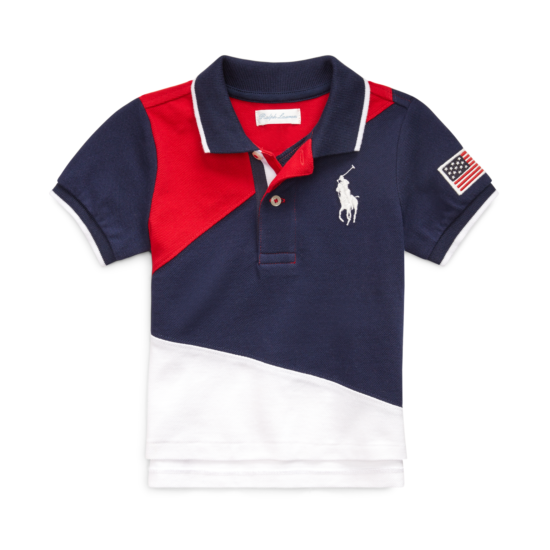 NWT Polo Ralph Lauren Baby Boy Cotton Mesh Polo Shirt 6M,9M,12M,18M,24M,2T,4T image {2}