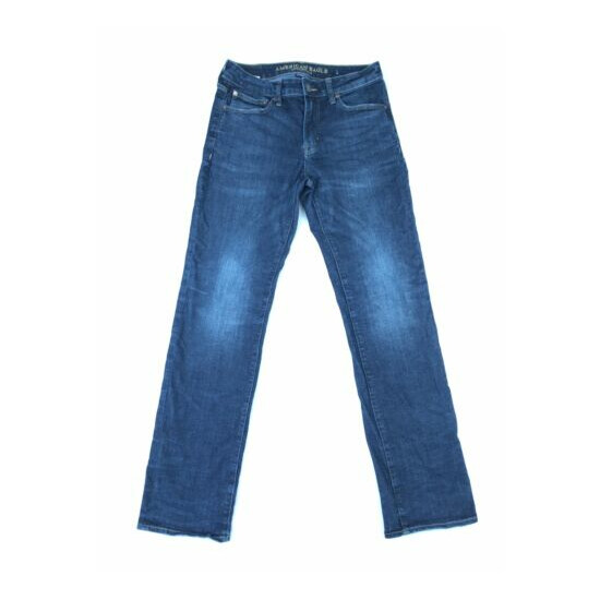 American Eagle Original Straight Extreme Flex 4 Dark Wash Jeans Men's Size 32x34 image {1}