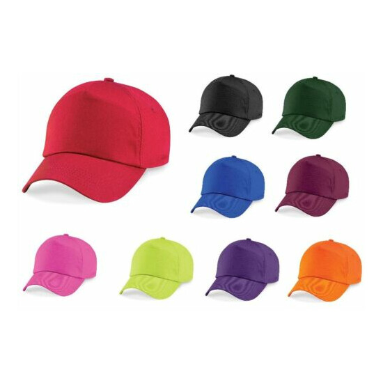 BEECHFIELD CHILDRENS BOYS GIRLS BASEBALL CAP 100% COTTON HAT - 15 COLOURS image {1}