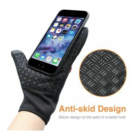 **NEW** Haweel Mens 2 Finger Touch Screen Warm Gloves for Mobile Phone - 2X image {3}