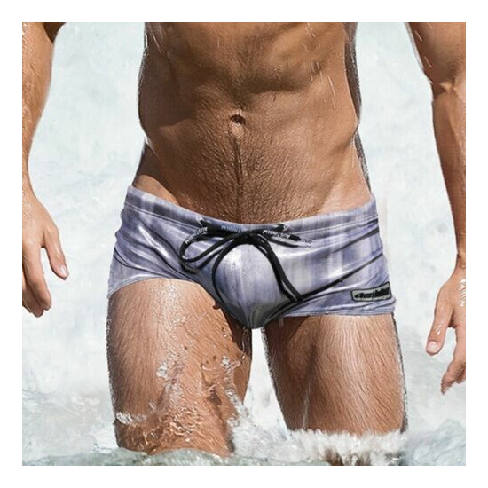 Men's Swimming trunks Sexy Nylon Quality beach short Swimwear Surfing Shorts 443 image {1}