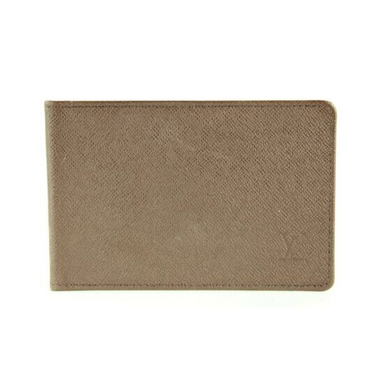 Louis Vuitton Brown Taiga Card Case ID Holder 329lvs518 image {1}
