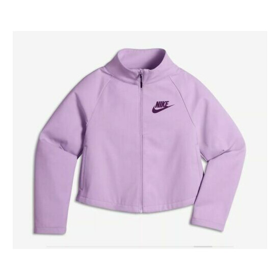 Nike Girls Sportswear Tech Woven Waterproof Jacket 877144 514 SIZE XL Violet image {2}