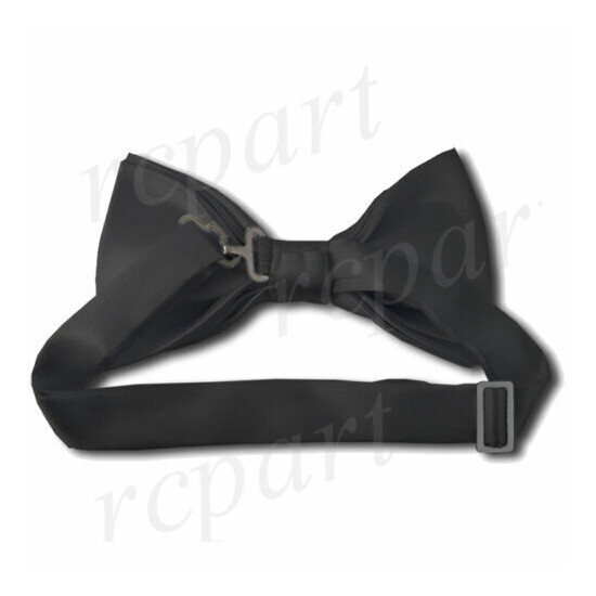 New Y back Men's Vesuvio Napoli Suspenders Bowtie Hankie clip on party black image {3}