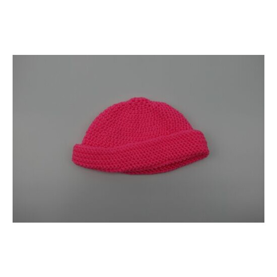 Handmade Beanie Hat Pink image {2}
