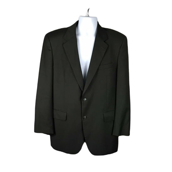 Jos. A Bank Green 2 Button Wool Blazer Jacket Sz 42R ~ Lined ~ Single Vented image {1}