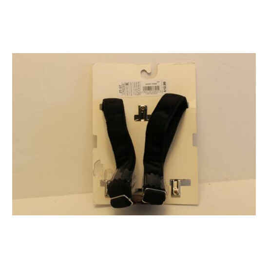 New Cat & Jack Toddler Boys Black Brown Suspenders Set Size 2T-5T image {2}