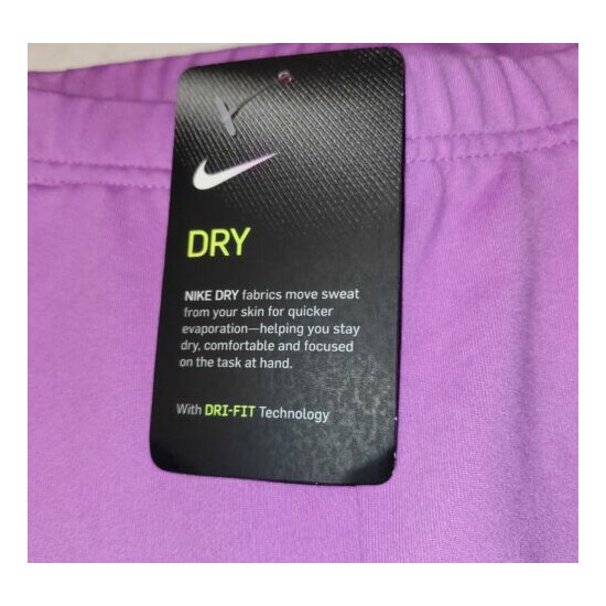 Nike Girls DRI-FIT Leggings Size 4 Rush Fuchsia "Pure Talent" $30 FREE SHIPPING! image {3}