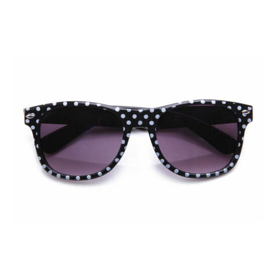 Kids Polka Dots Sunglasses Classic Boys Girls Party Events Lead Free UV 100% image {3}